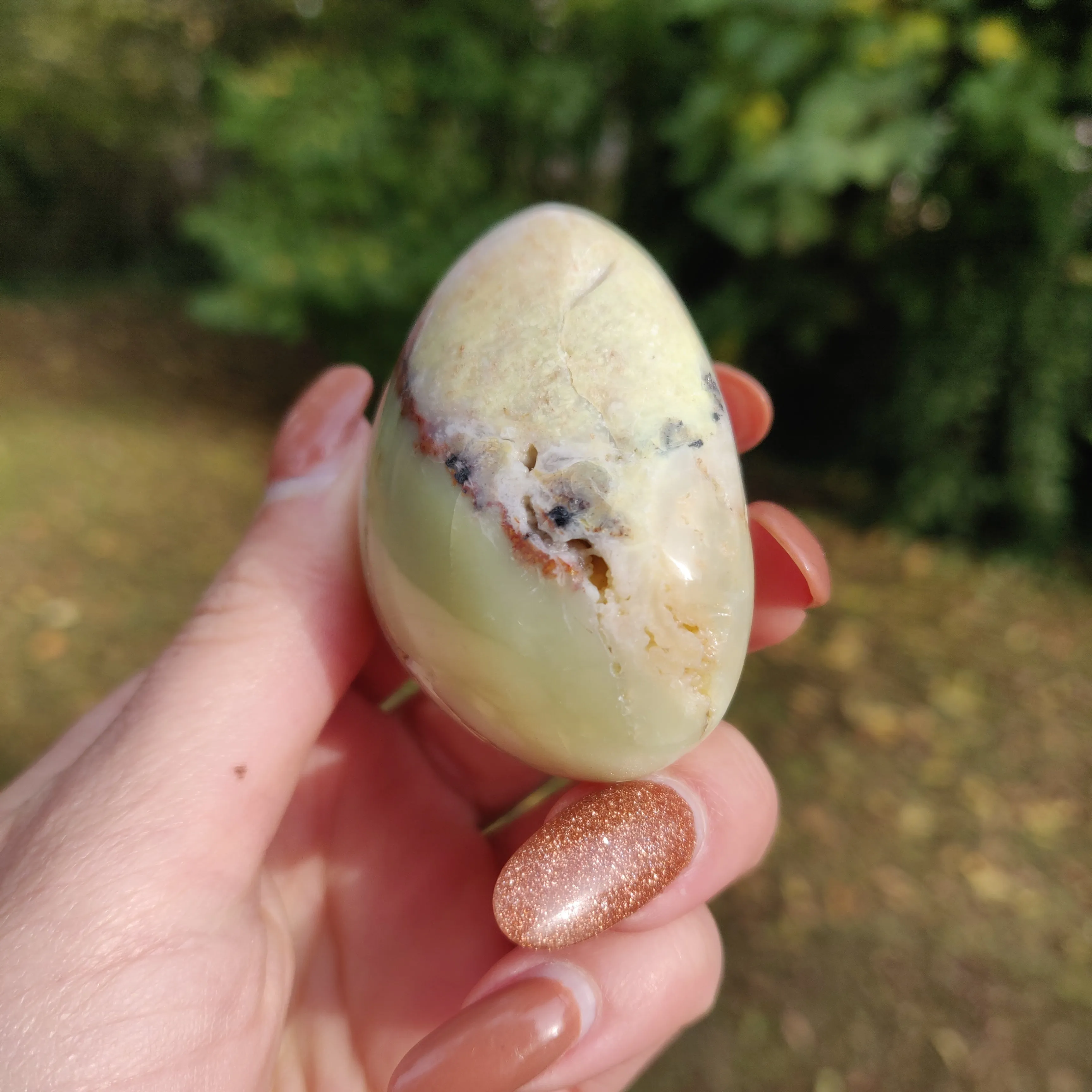 Green Opal Palm Stone (#10)