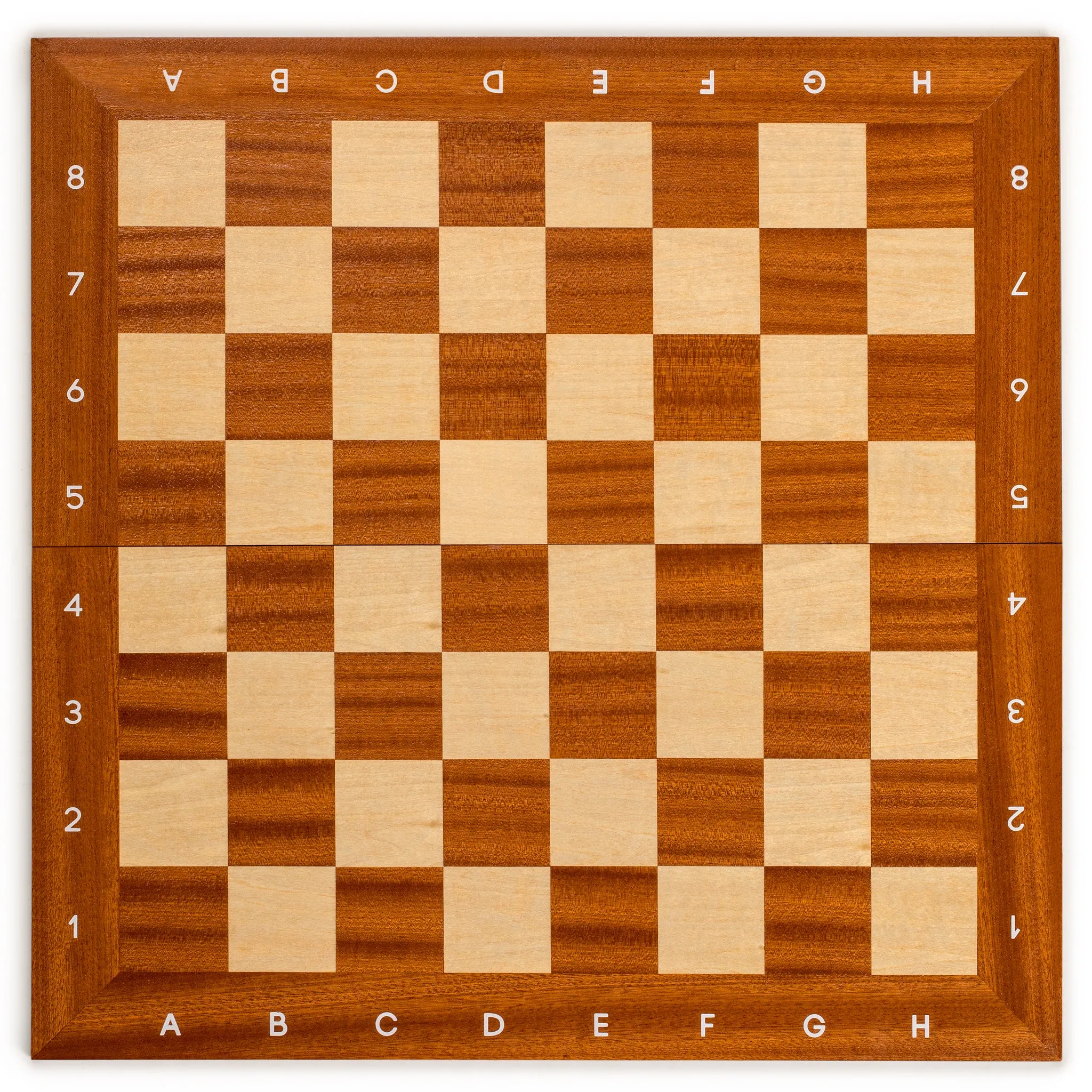 Husaria Magnetically Assembled Professional Staunton Tournament Chess Board, No. 5, 18.9"
