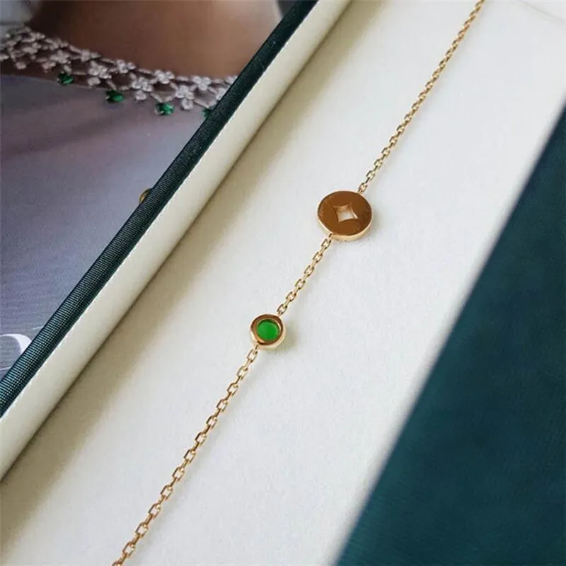 Inlaid Crystal Egg Face Ladies Charm Bracelet