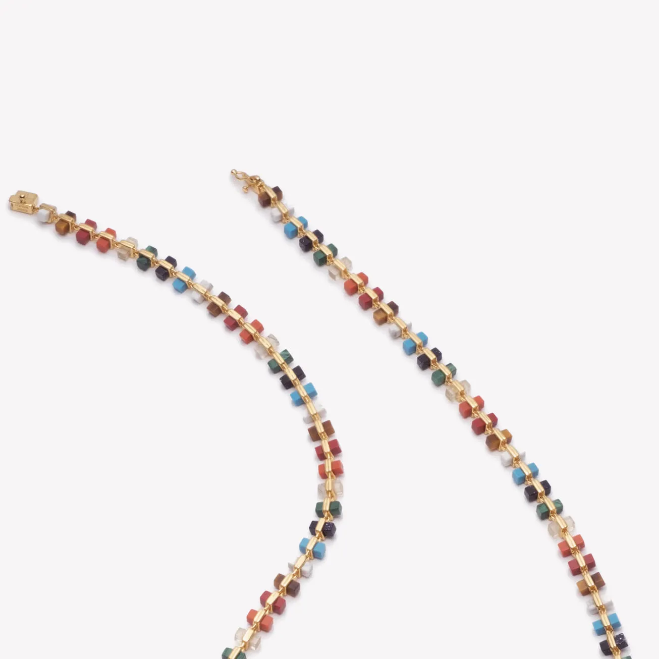 INLAID CUBE NECKLACE - PRISM