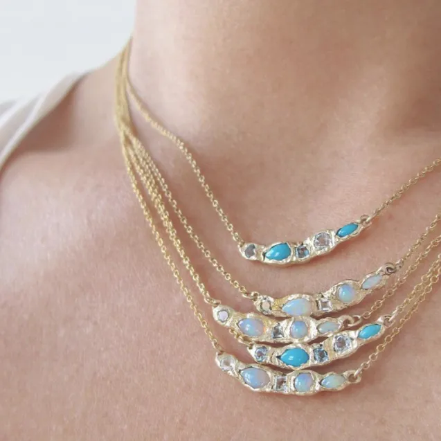Journey Treasure Lagoon Necklace in 14K Yellow Gold