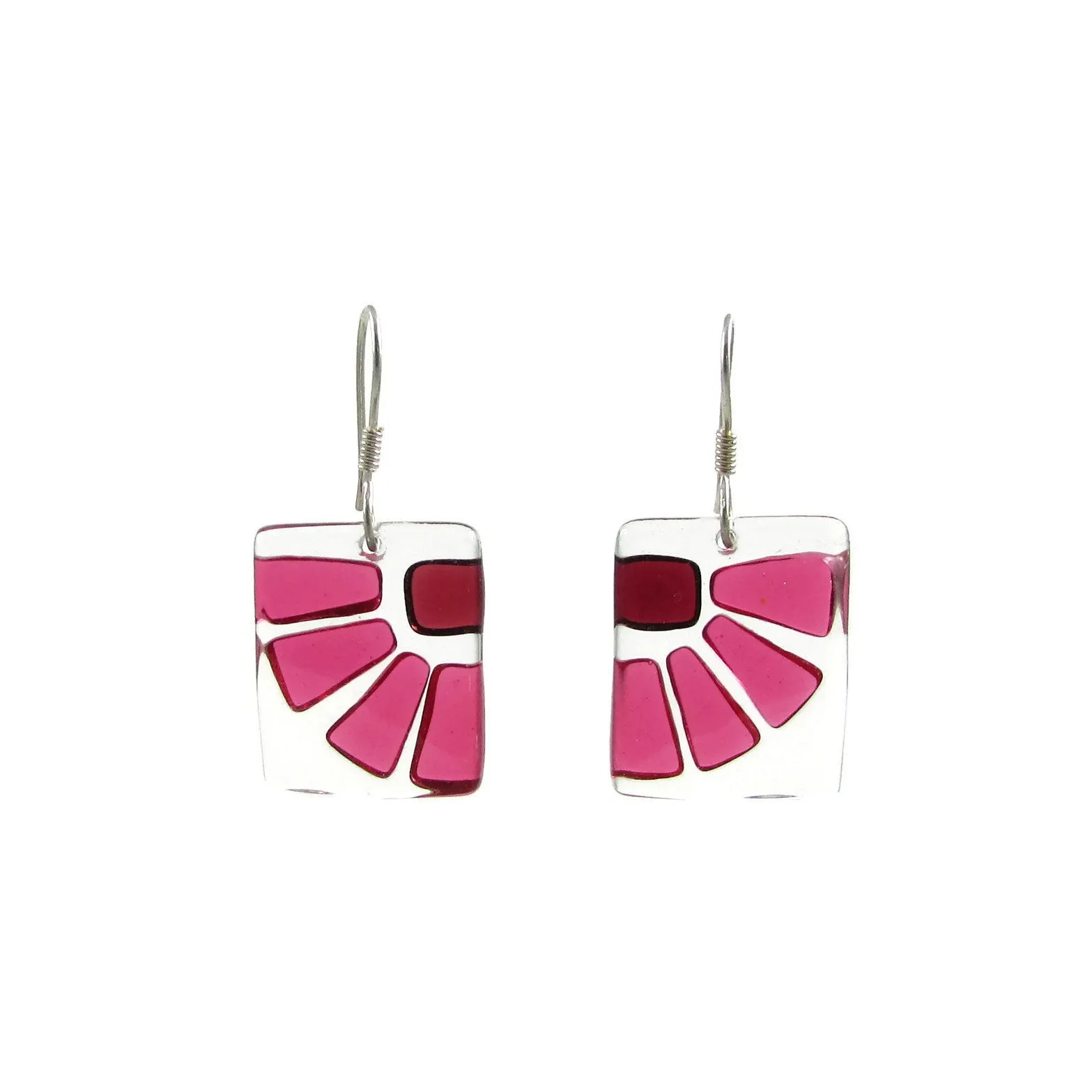 LAMA Glass Earrings - Aqua