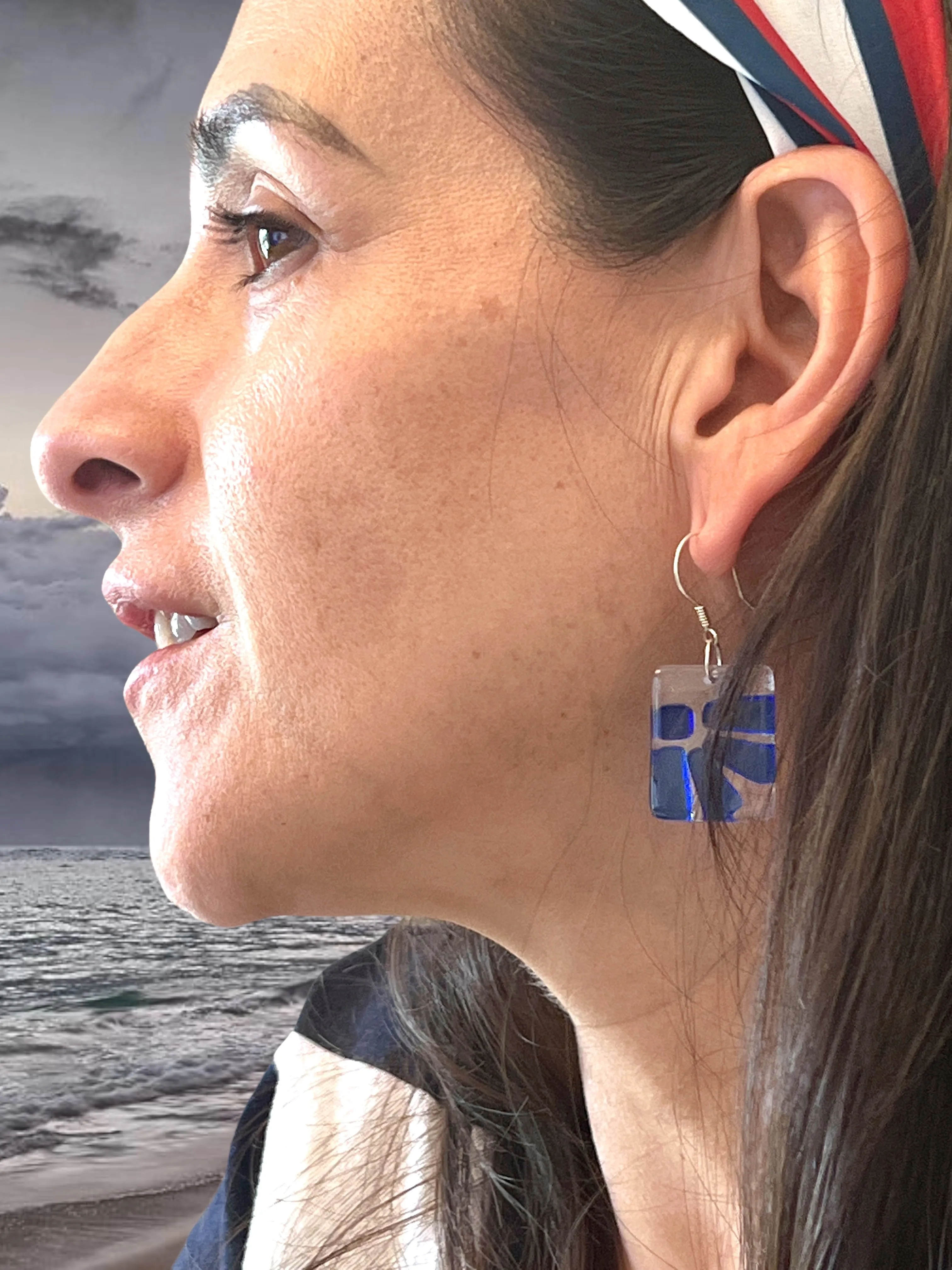 LAMA Glass Earrings - Cherry