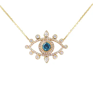 Large Evil Eye Protection Amulet Necklace ♥