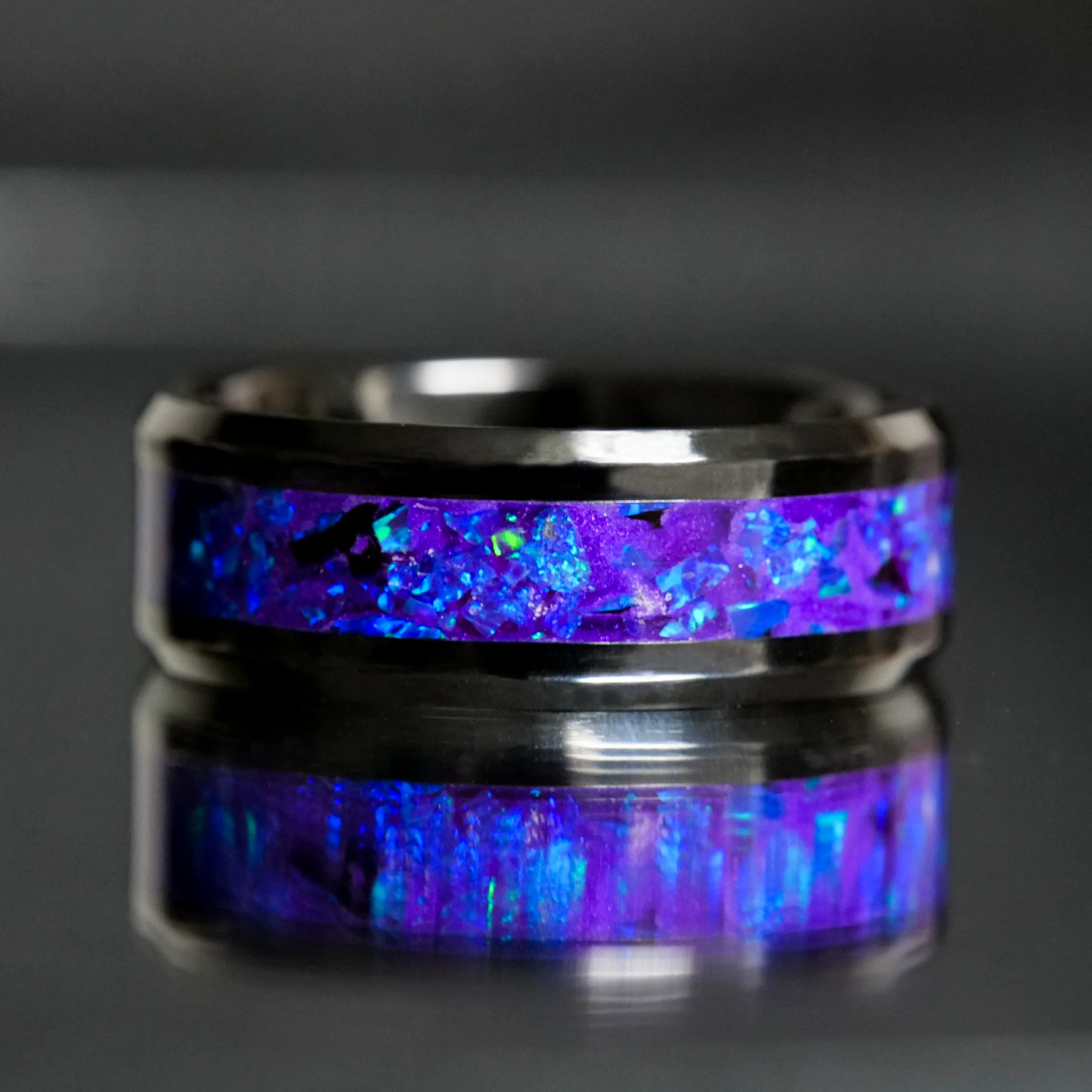 Lavender Opal Glowstone Ring