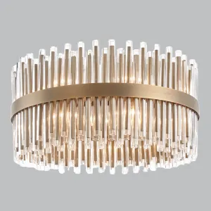 Livingsley Ives Chandelier – Antique Brass – 80cm