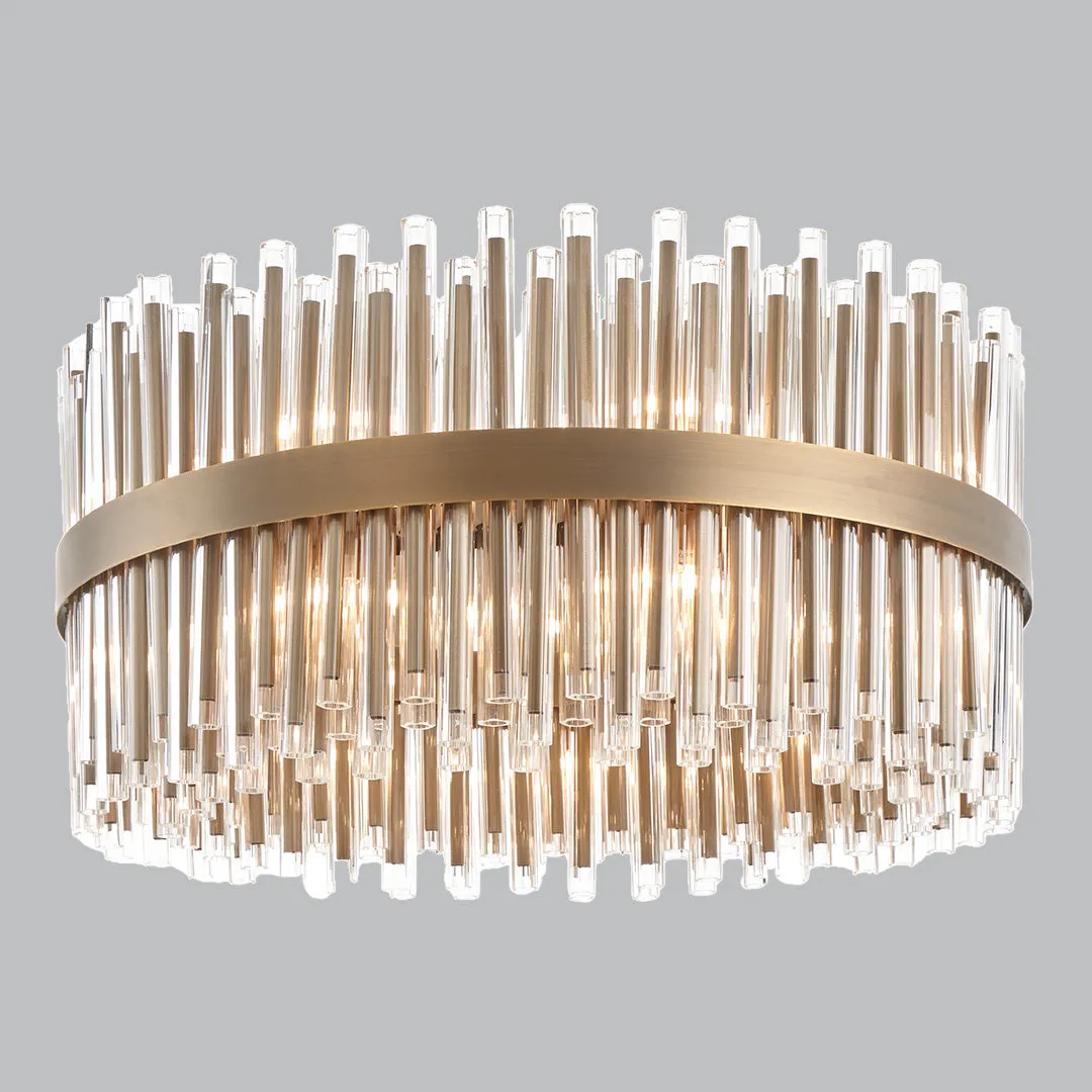 Livingsley Ives Chandelier – Antique Brass – 80cm