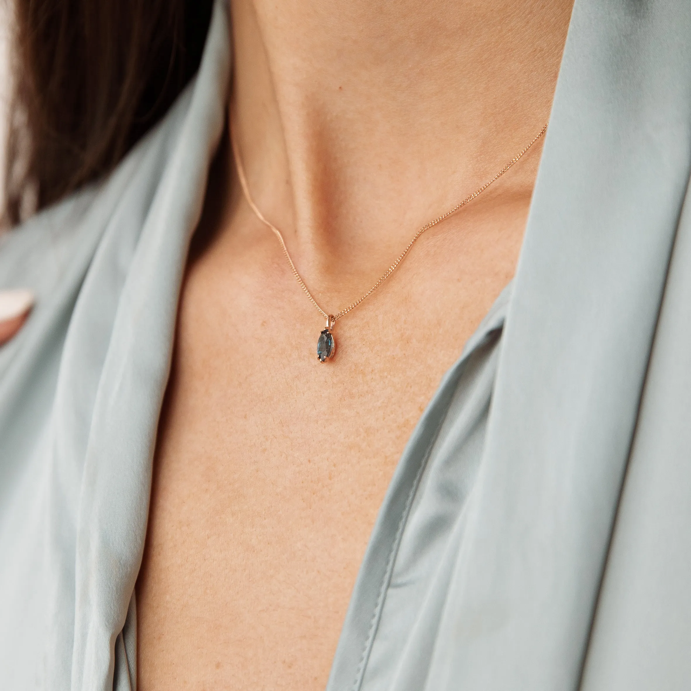 Marquise Necklace - 14K/ 18K Gold