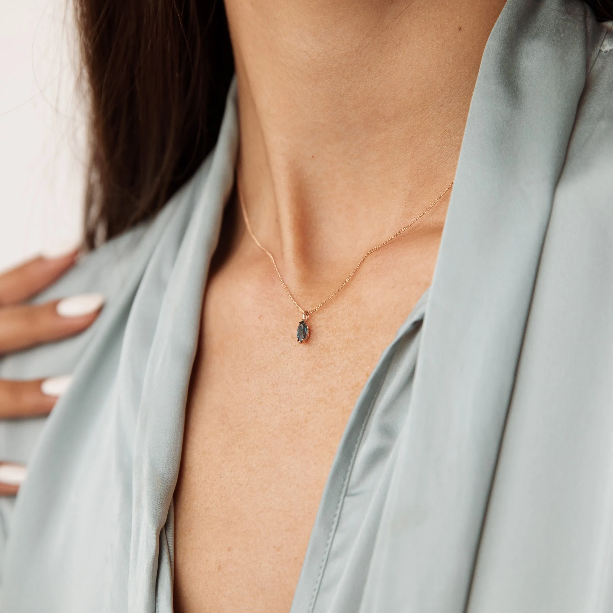 Marquise Necklace - 14K/ 18K Gold
