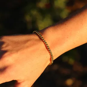 Mauka Beaded Gold Bracelet