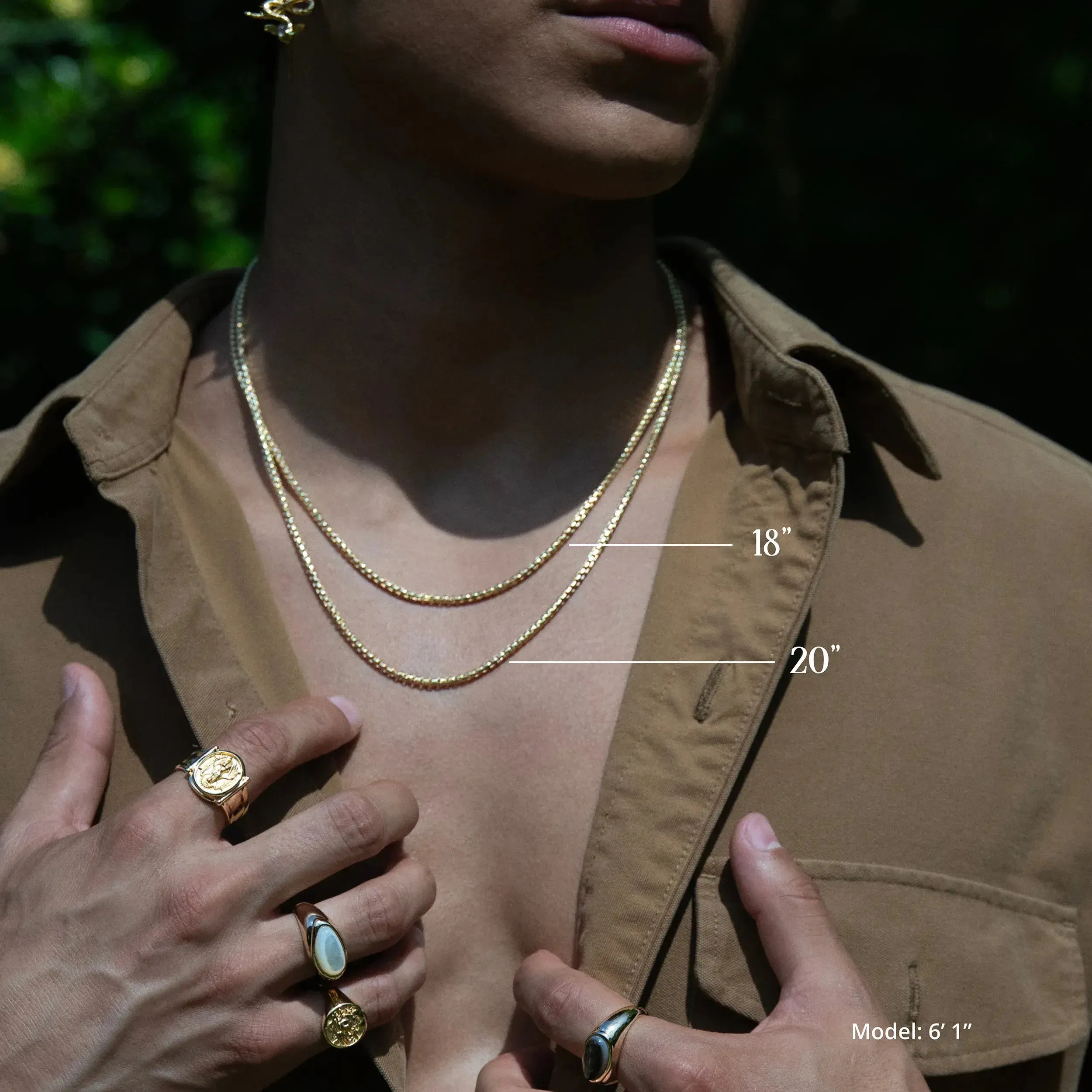 Men's Twisted Moon Necklace