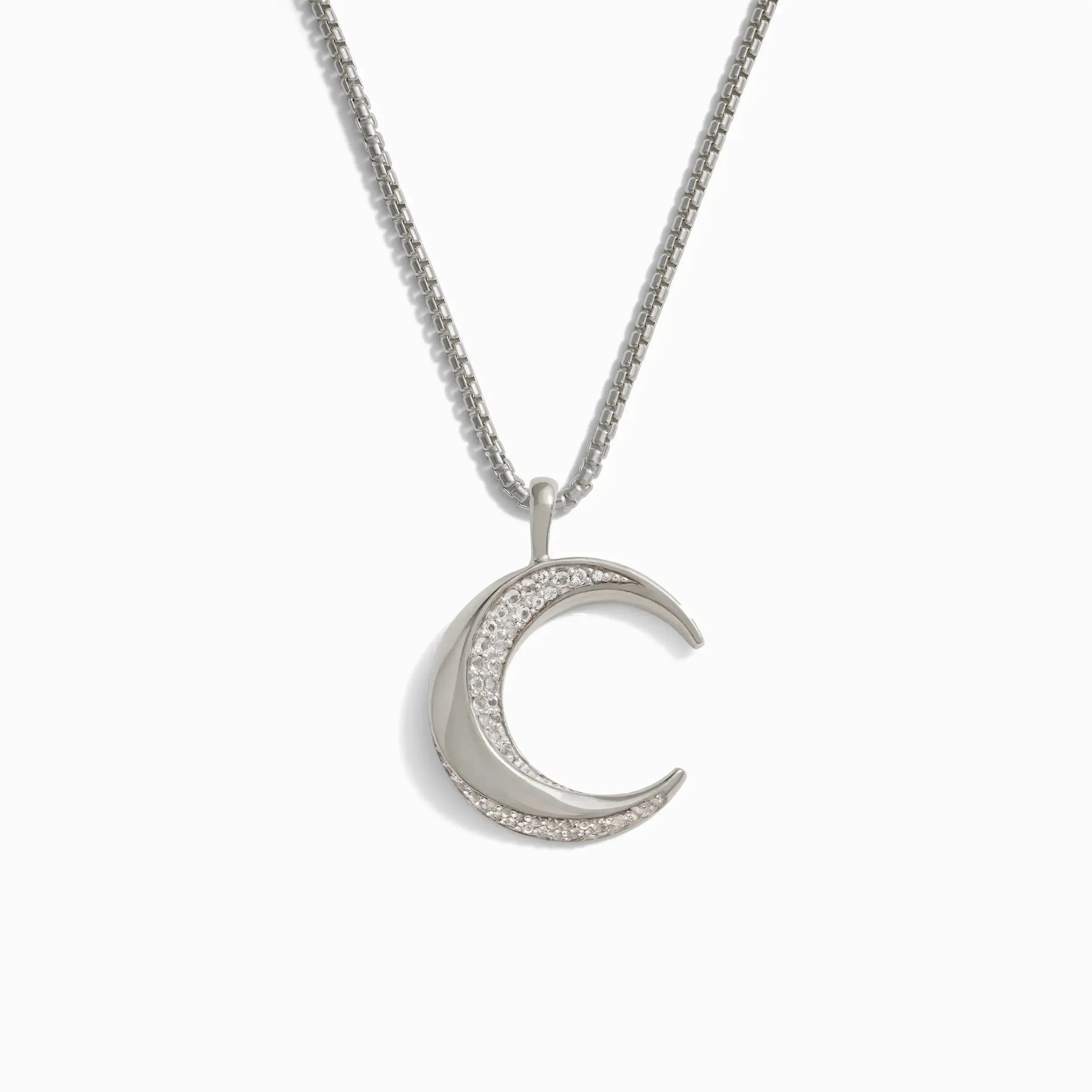 Men's Twisted Moon Necklace