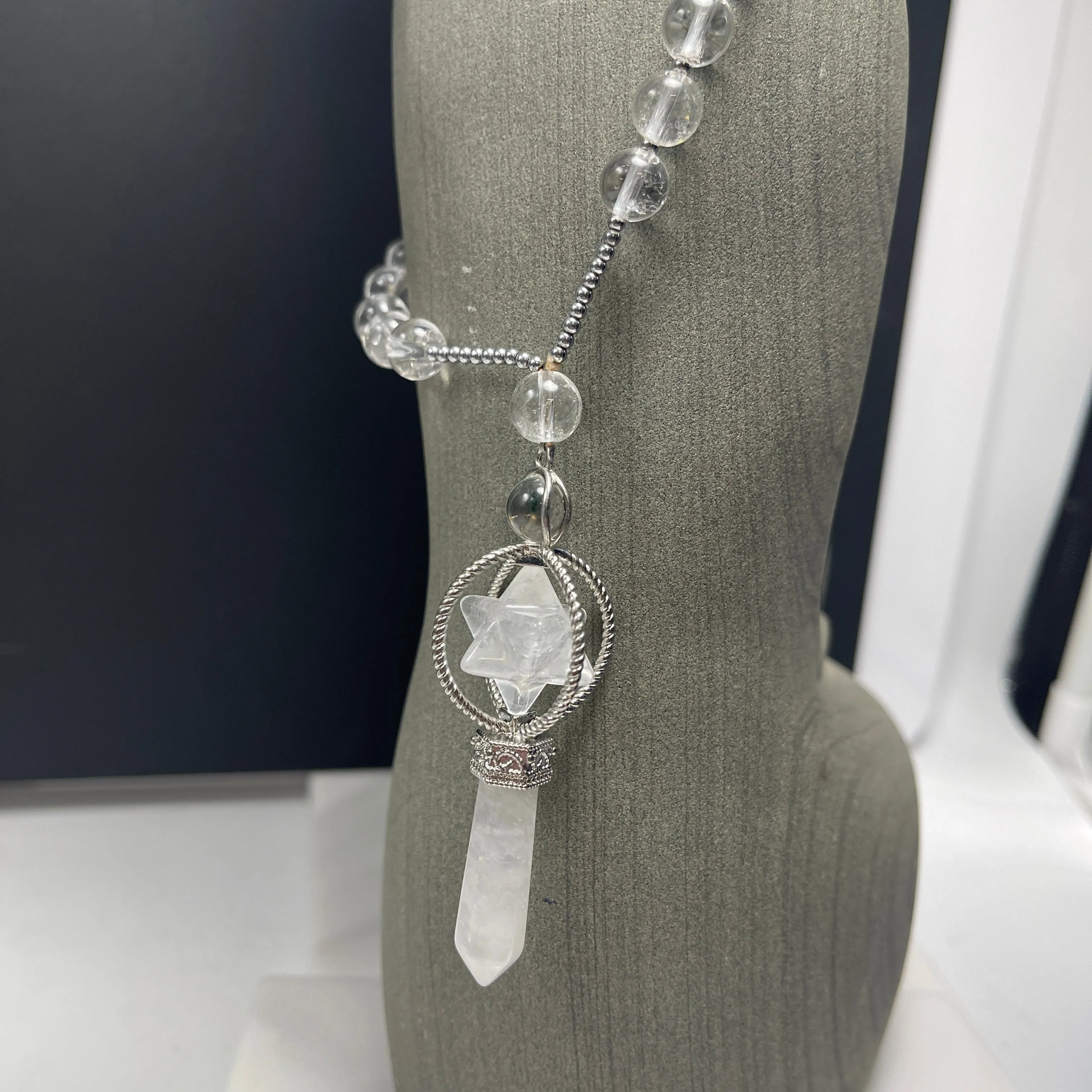 Merkaba gemstone necklace