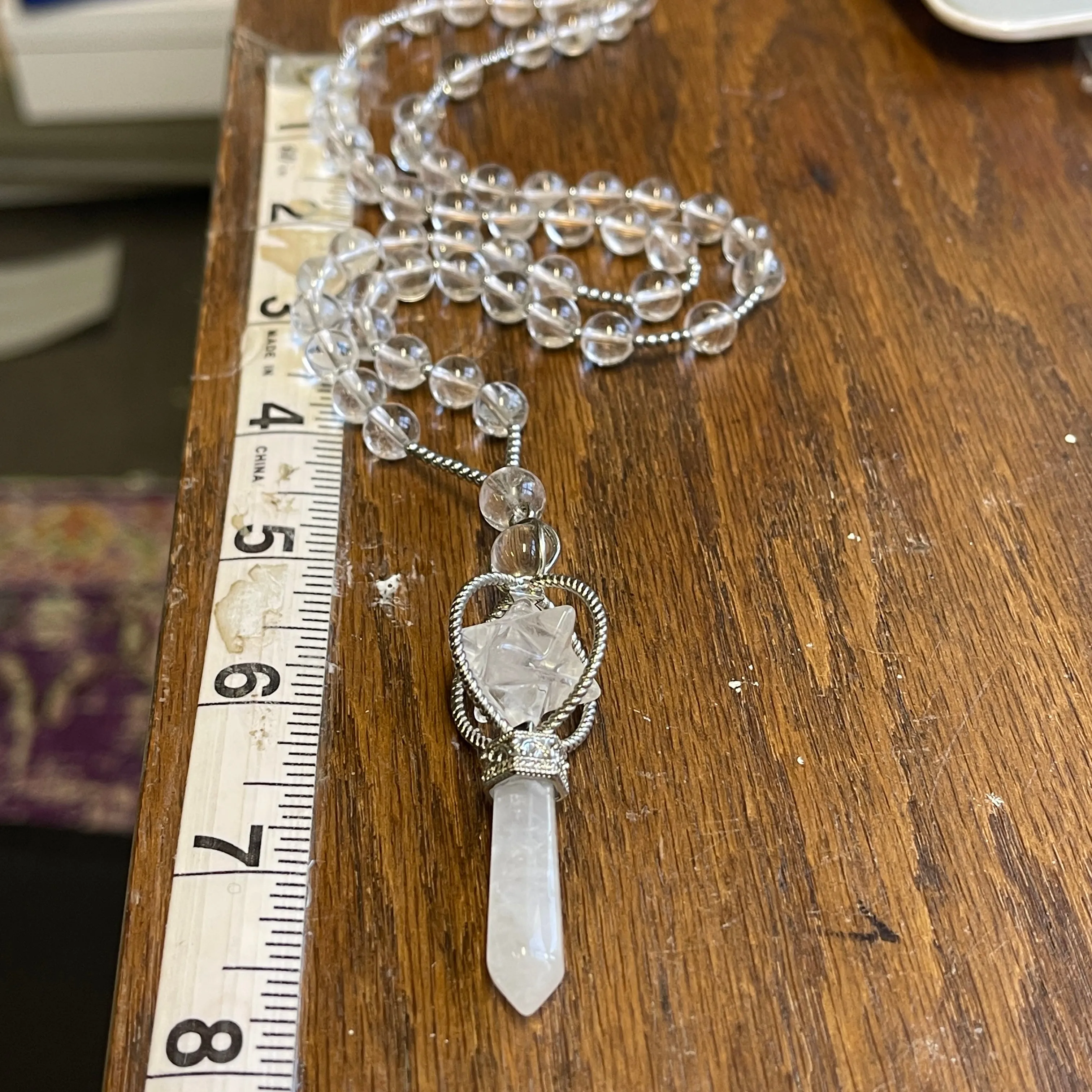 Merkaba gemstone necklace