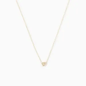 Mini Solid Gold Knot Necklace