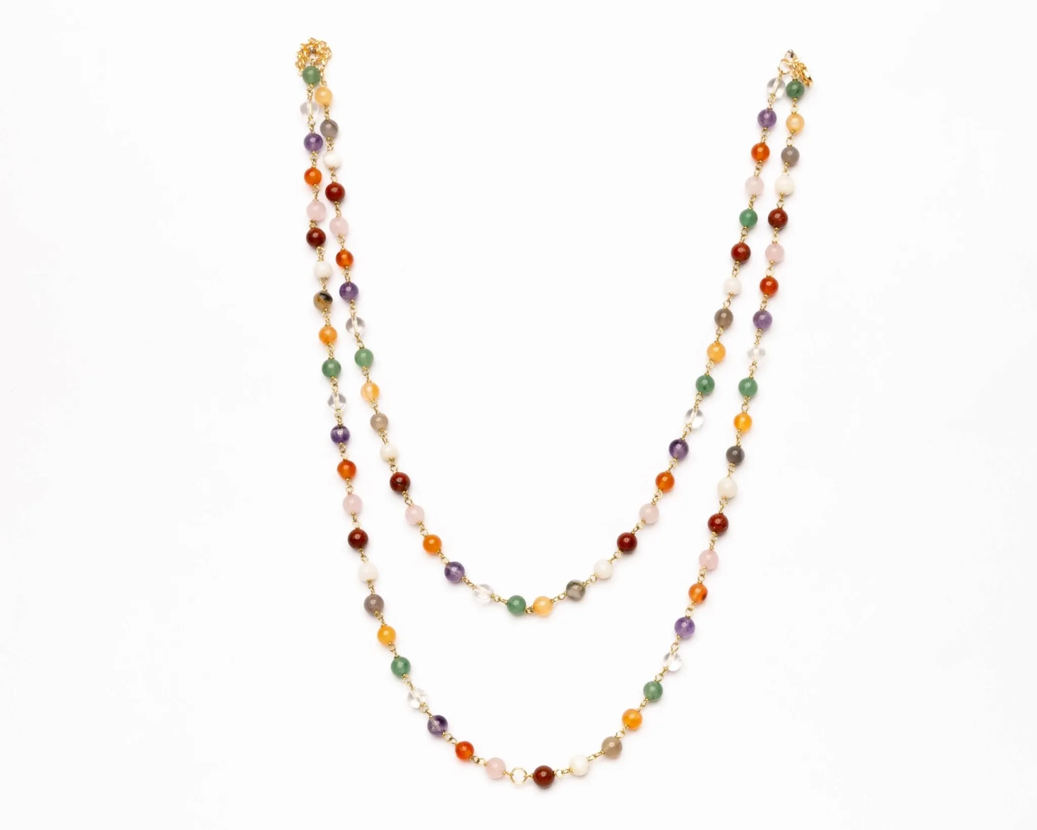 Mix Crystal Beaded Necklace