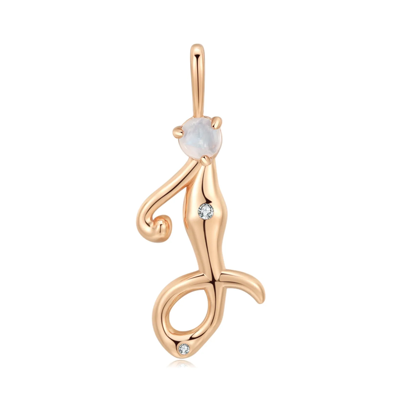 Moonstone Gold Letter Pendant - A to Z