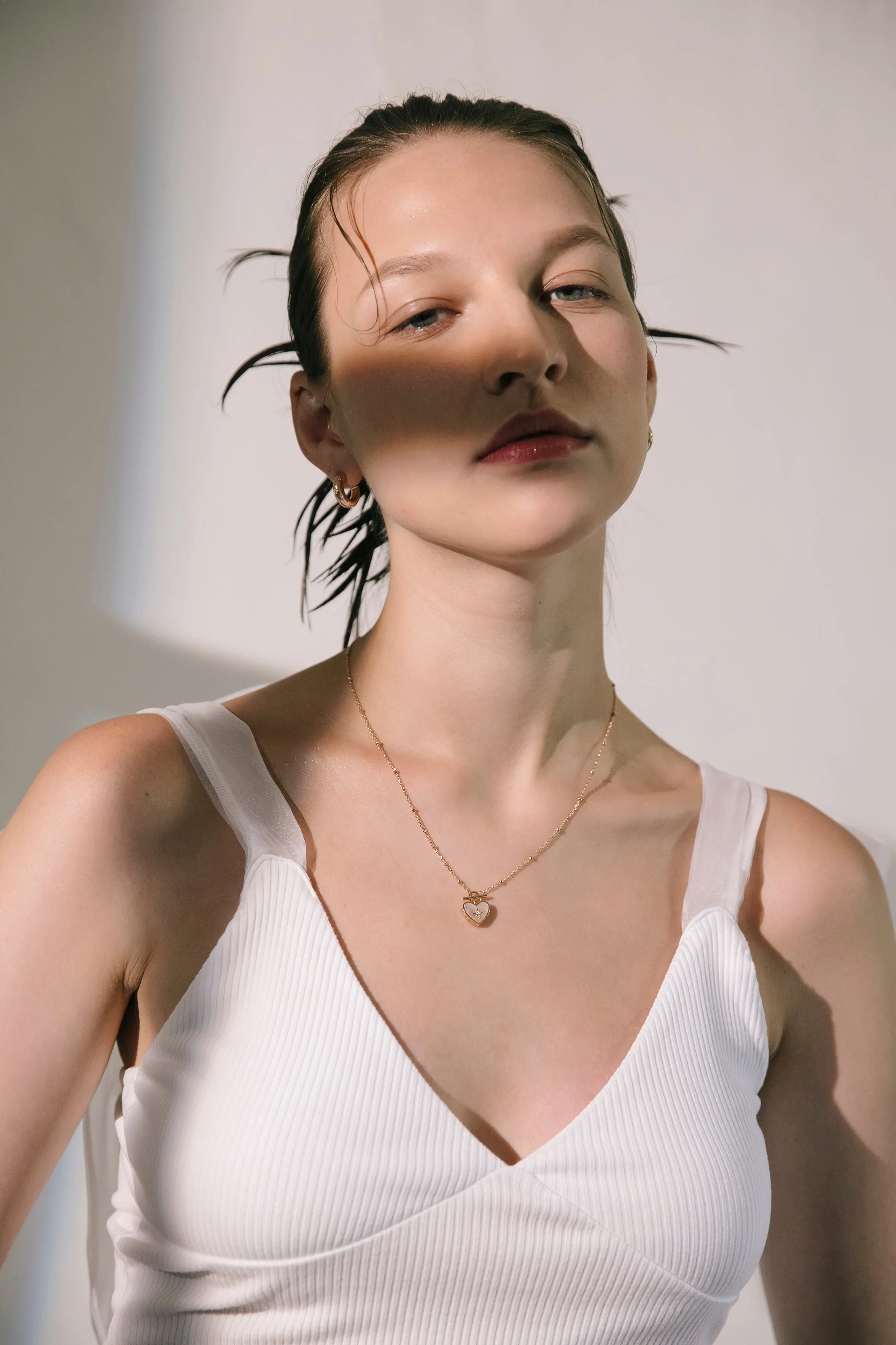 Moonstone Gold Toggle Necklace - Lover