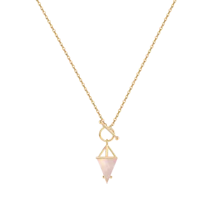 Moonstone Power Pendant T-Lock Necklace