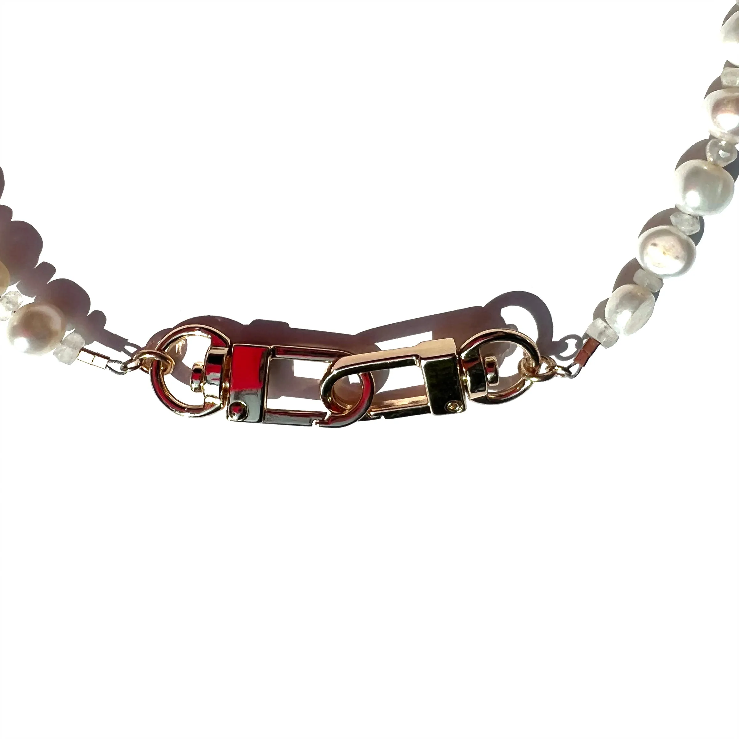 MPR x IMAGINARIUM: Pearl Melange in White Baroque with Moonstone Necklace