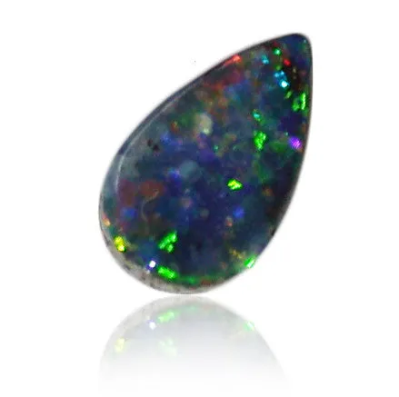 Multi Colour Teardrop Boulder Opal