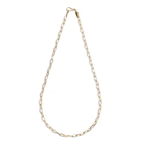 Narrow Oval Link Necklace