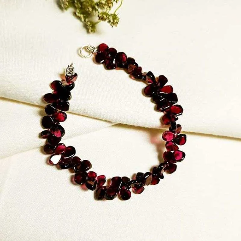 Natural Red Garnet Bracelet
