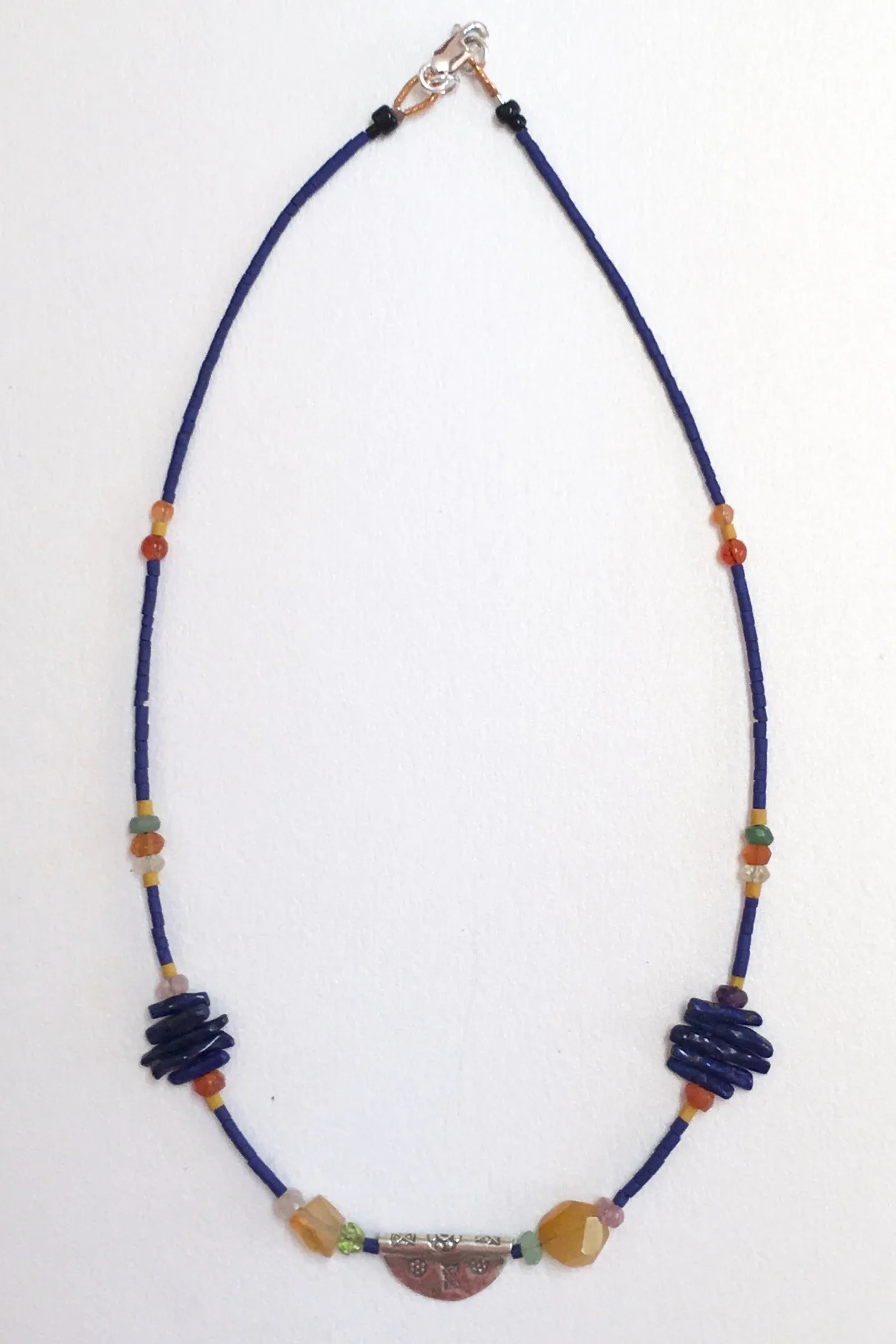 Necklace Cay Amulet with Lapis Lazuli