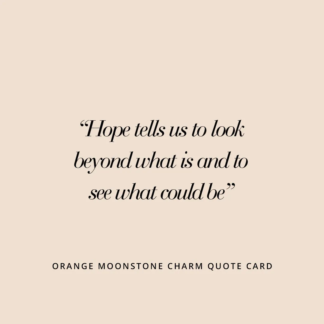 Opulent Orange Moonstone Necklace - Stone of Hope