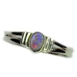 Orange Multi Colour Sterling Silver Ring