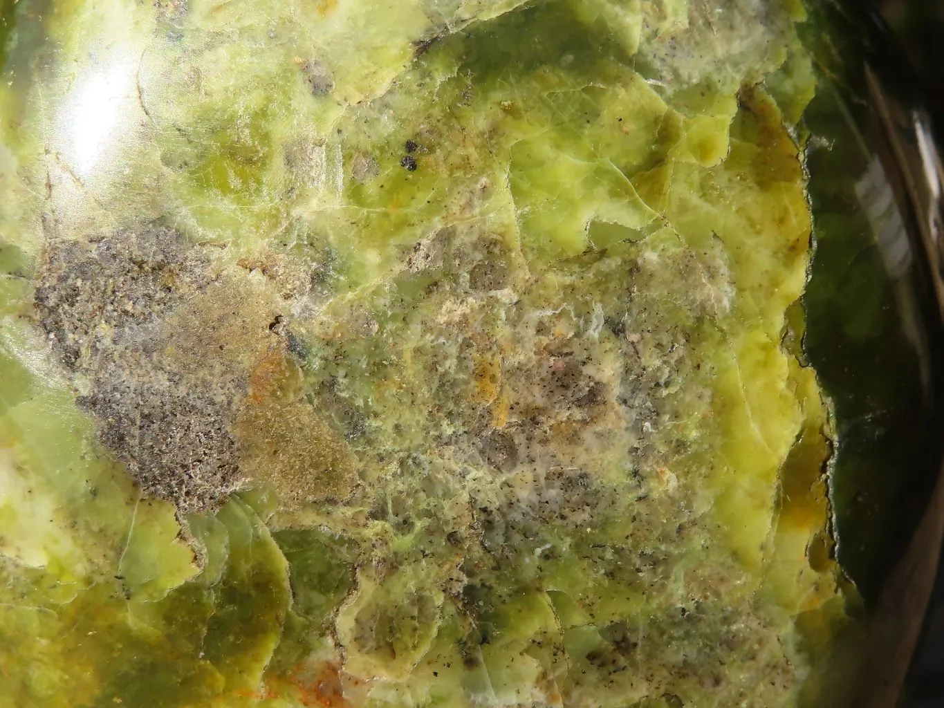 Polished Green Opal Standing Free Forms  x 3 From Antsirabe, Madagascar