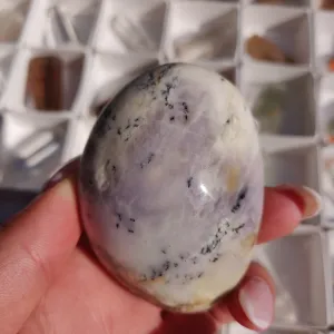 Purple Dendritic Opal Palm Stone (#44)
