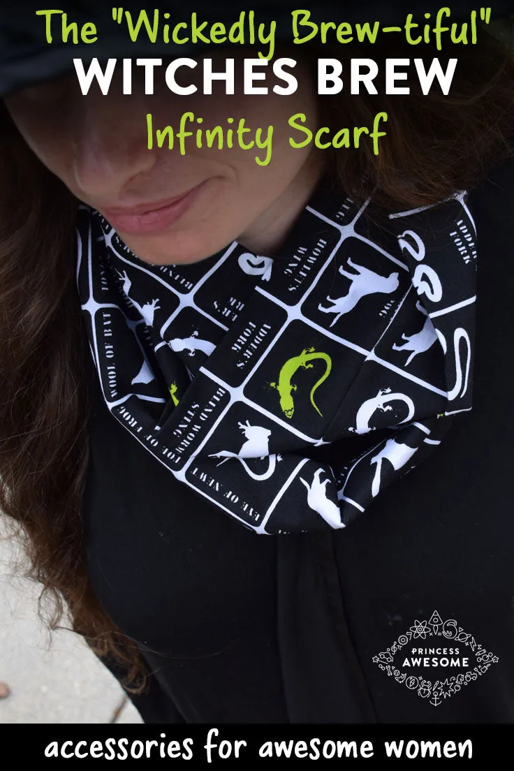 "Wickedly Brew-tiful" Witches' Brew Infinity Scarf