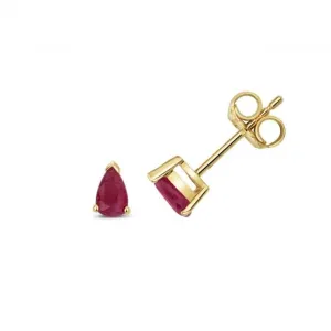 Ruby Claw Set Stud Earrings ED244R