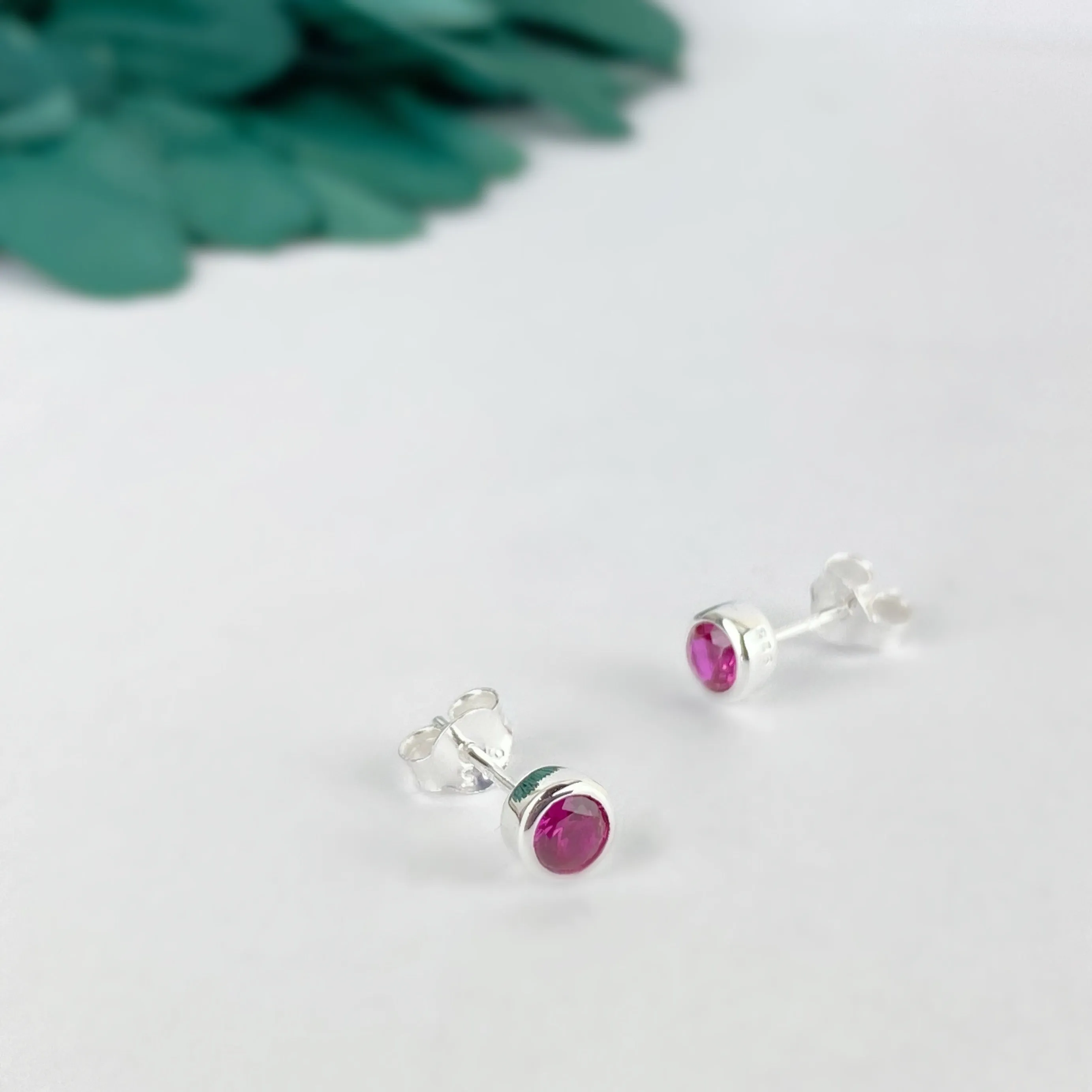 Ruby Sparkle Earrings (July) - SE5059
