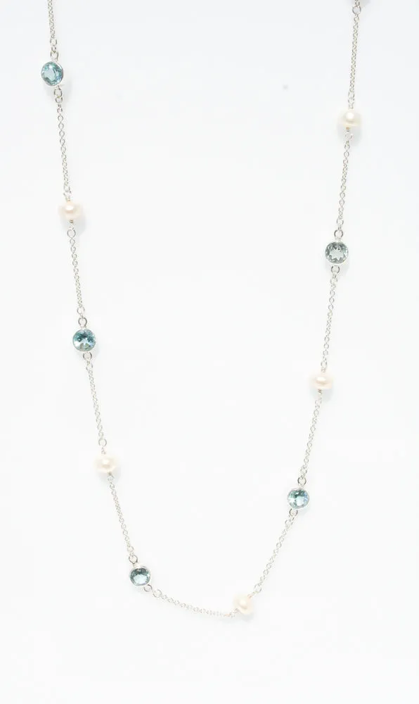 Sea Pearl Silver Necklace