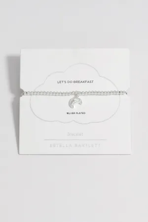Sienna Beaded Croissant Charm Bracelet