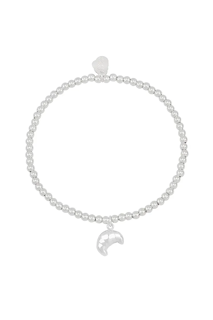 Sienna Beaded Croissant Charm Bracelet