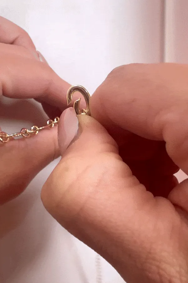 Silver Birthstone Charm - Garnet/January