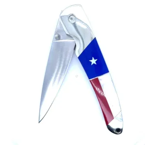 Single Sided Sided Patriotic Collection 4" Linerlock Knife at Regard Jewelry in Austin, Texas