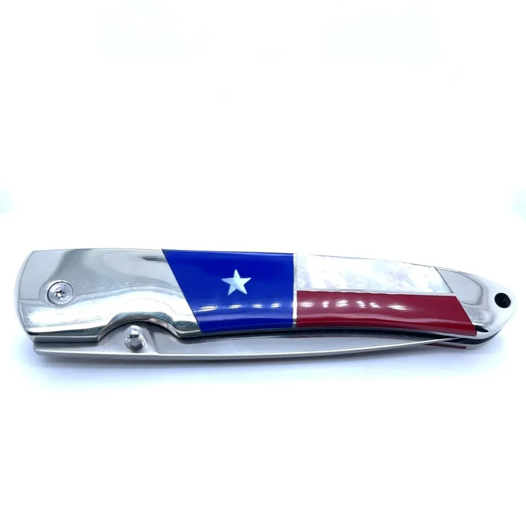 Single Sided Sided Patriotic Collection 4" Linerlock Knife at Regard Jewelry in Austin, Texas