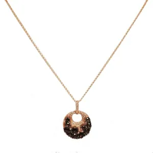Smokey Topaz and Diamond Necklace