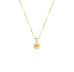 Sol Gold Rainbow Moonstone Necklace