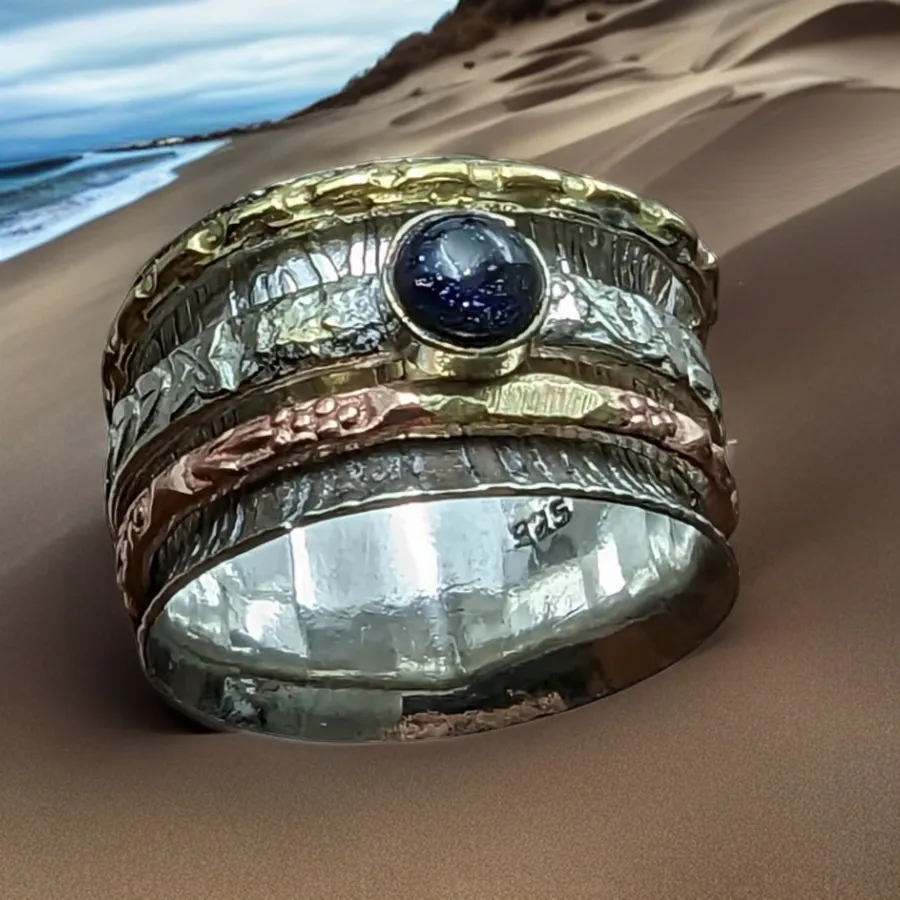 Spinner Ring - lapis Lazuli