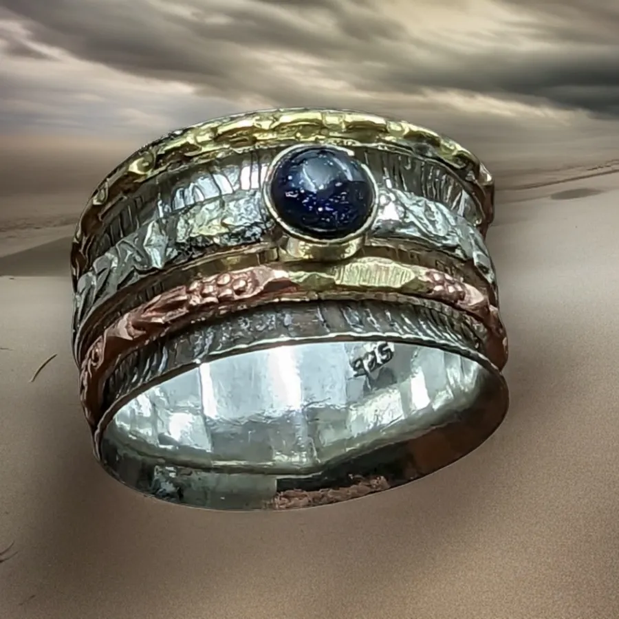 Spinner Ring - lapis Lazuli