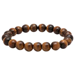 SteelTime Tiger Eye Beaded Bracelet