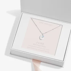Sterling Silver Birthstone A Little June Necklace JJS0075