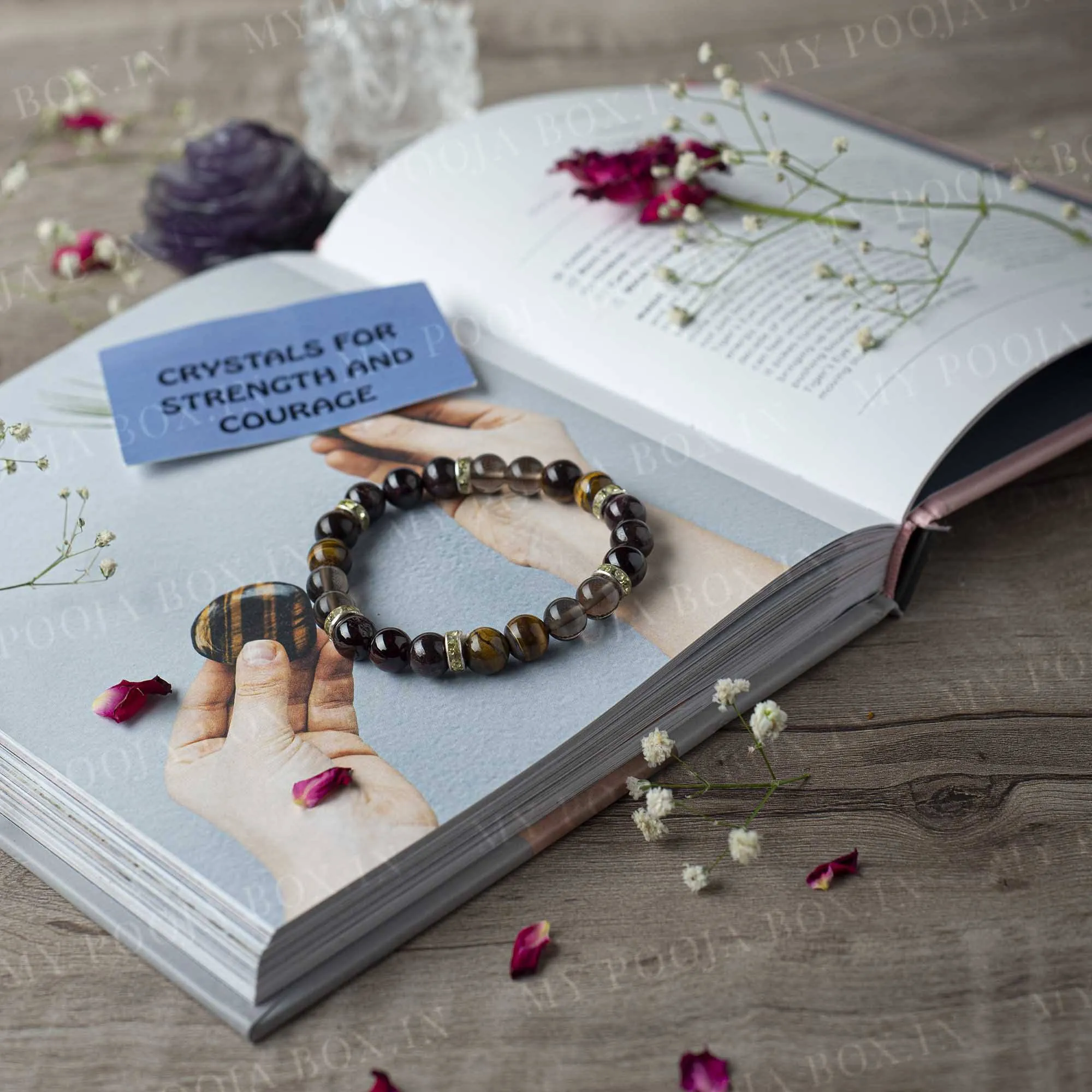Strength & Courage Natural Crystal Healing Bracelet