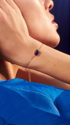 Sugarloaf Bracelet Sapphire Gold Vermeil