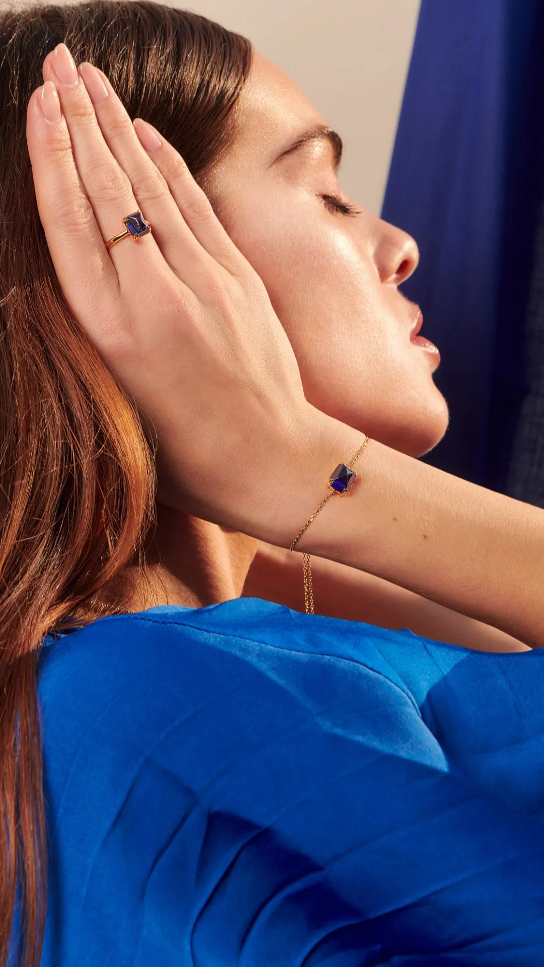 Sugarloaf Bracelet Sapphire Gold Vermeil